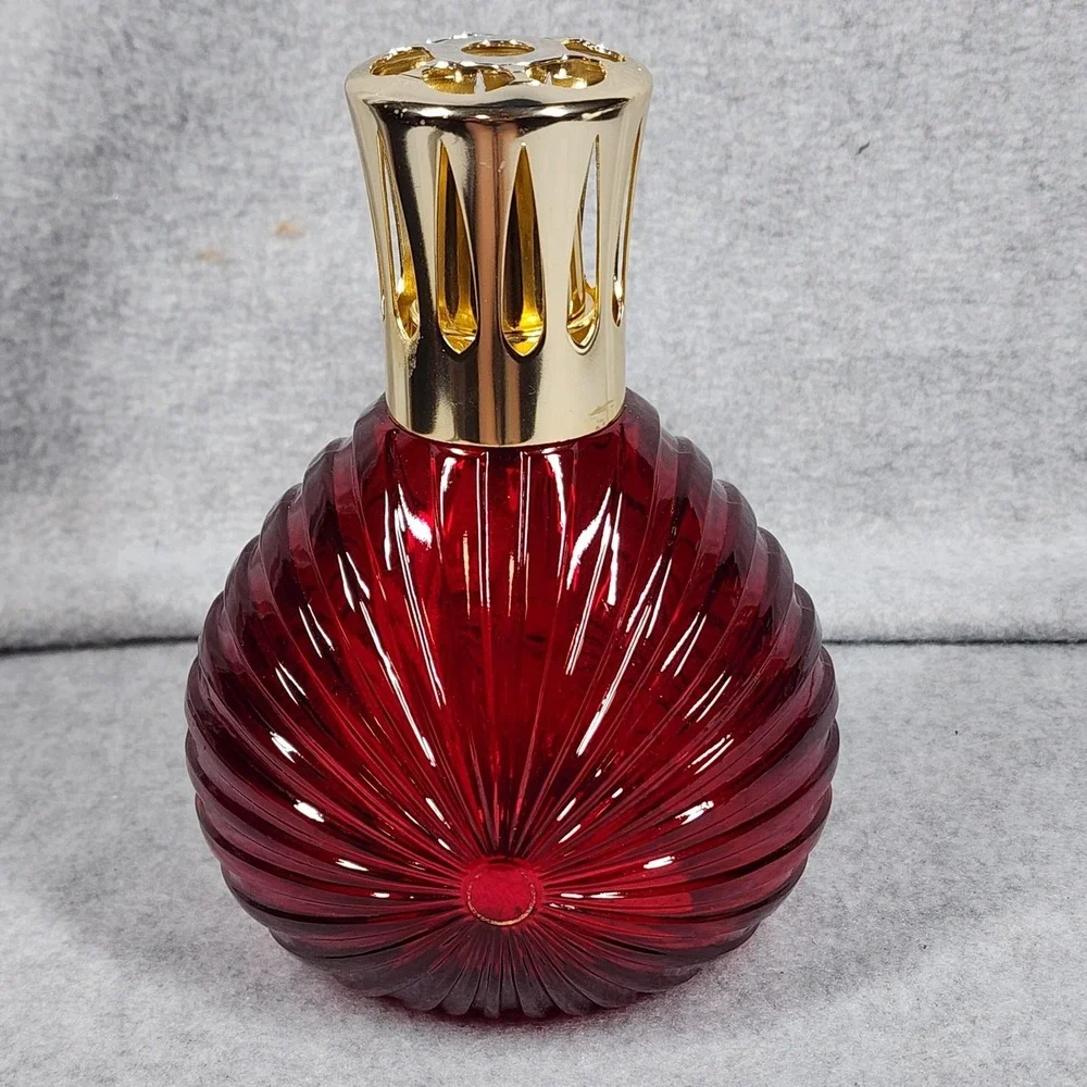 Vintage Lampe Berger Caroline Red Fragrance Lamp Catalytic Diffuser France